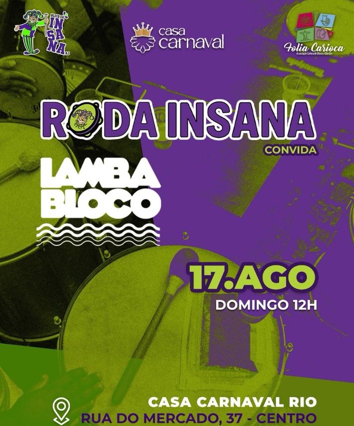 Roda Insana convida Lamba Bloco